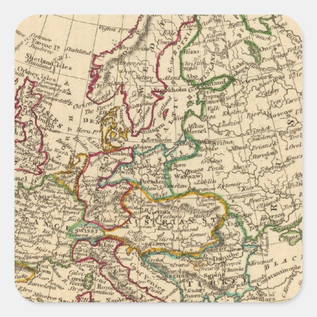 Europe 13 square sticker (Front)