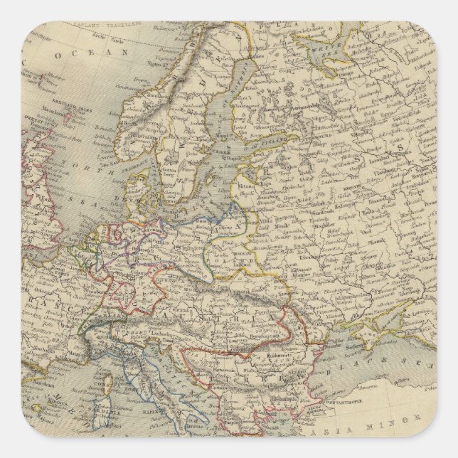 Europe 15 square sticker (Front)