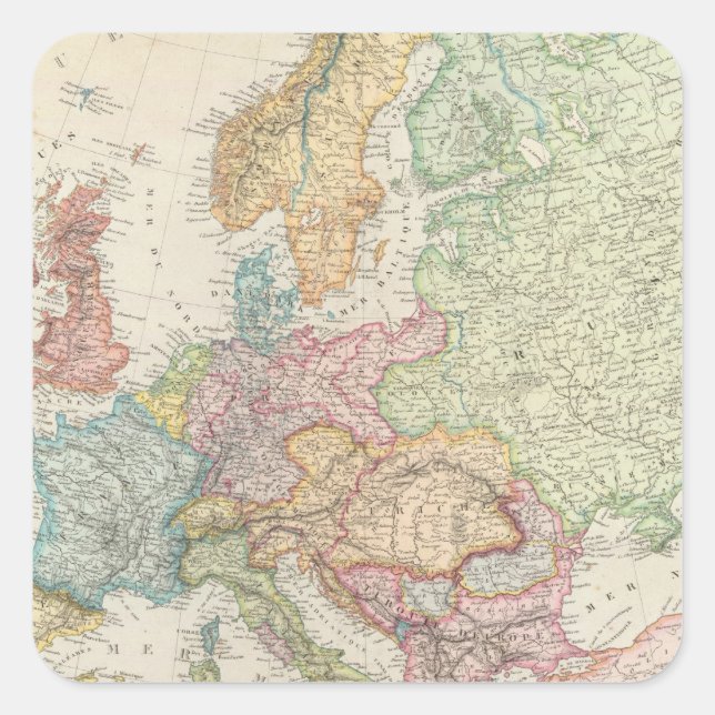 Europe 16 square sticker (Front)