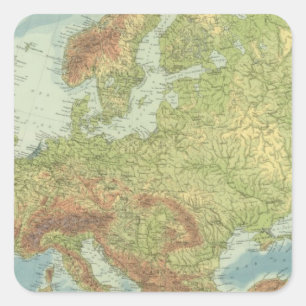 Europe 18 square sticker