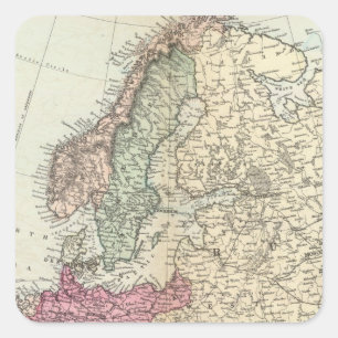 Europe 19 square sticker