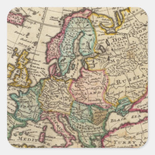 Europe 20 square sticker