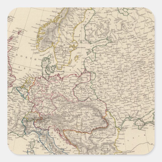 Europe 23 square sticker (Front)