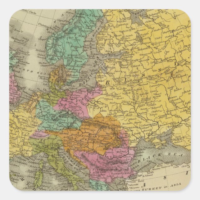 Europe 25 square sticker (Front)