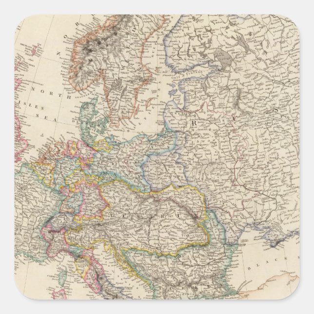 Europe 27 square sticker (Front)