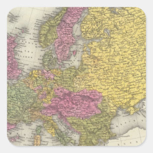 Europe 29 square sticker