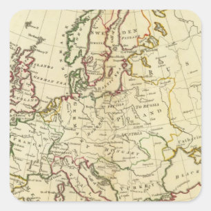 Europe 33 square sticker