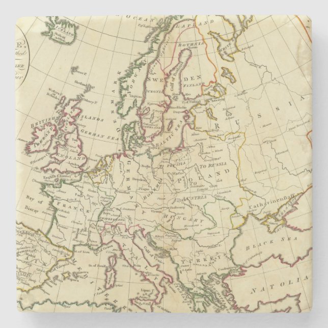 Europe 33 stone coaster (Front)