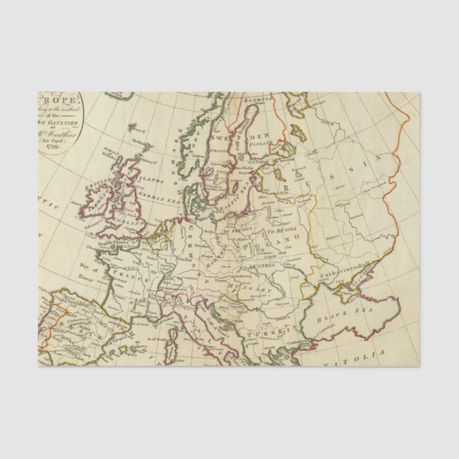 Europe 33 tissue paper (Front)