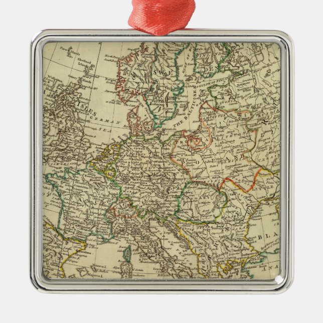 Europe 43 metal tree decoration (Front)