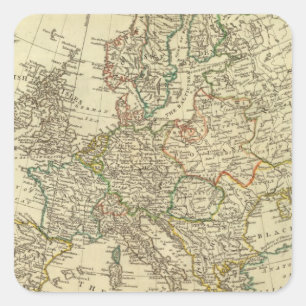 Europe 43 square sticker