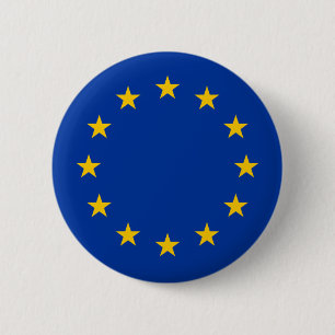 europe 6 cm round badge