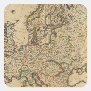 Europe 7 square sticker