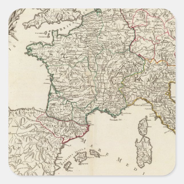 Europe 8 square sticker (Front)