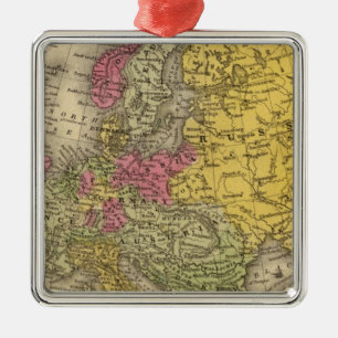 Europe 9 metal tree decoration