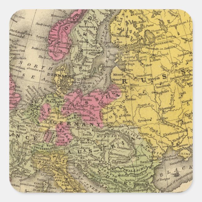 Europe 9 square sticker (Front)