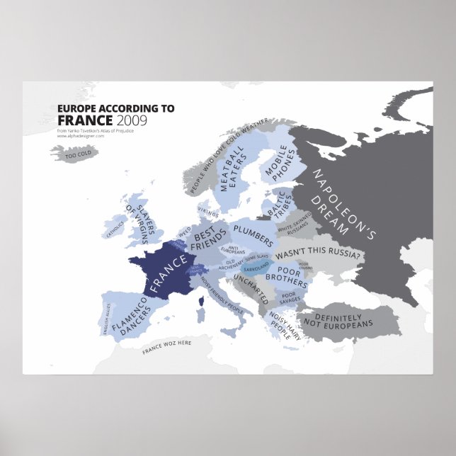 Europe According to France Poster (Front)