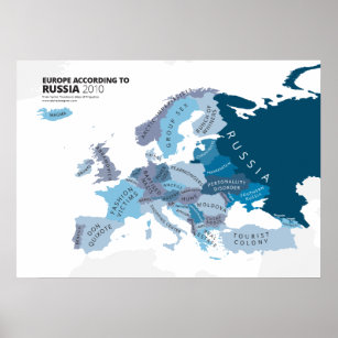 Europe According to Russia Poster