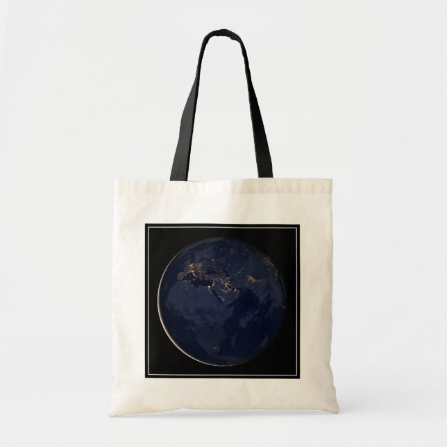 Europe, Africa & Middle East City Lights At Night Tote Bag (Front)