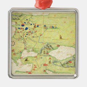Europe and Central Asia Metal Tree Decoration