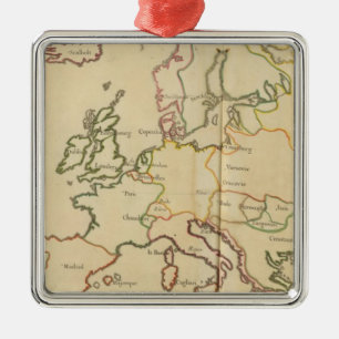 Europe and Major Cities Metal Tree Decoration