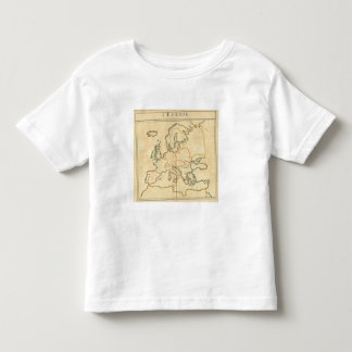 Europe and Major Cities Outline Toddler T-Shirt
