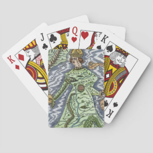 EUROPE AS A QUEEN, 1588 PLAYING CARDS