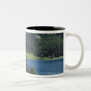 Europe, Austria, Fuschl. Schloss Fuschl Castle Two-Tone Coffee Mug