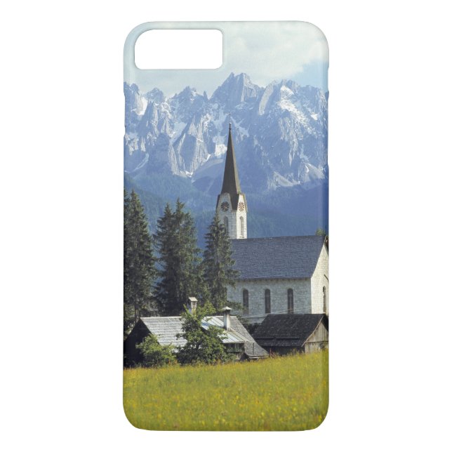 Europe, Austria, Gosau. The spire of the church Case-Mate iPhone Case (Back)
