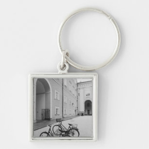 Europe, Austria, Salzburg. Bicycles in the Key Ring