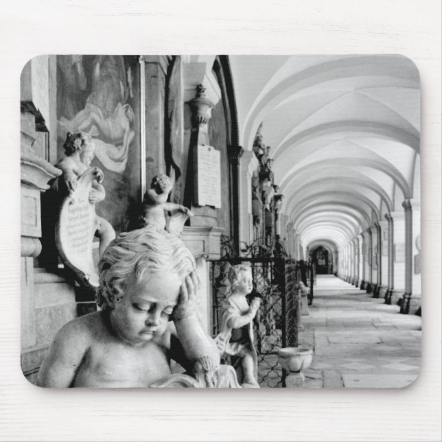Europe, Austria, Salzburg. Cherub and monument 2 Mouse Mat (Front)