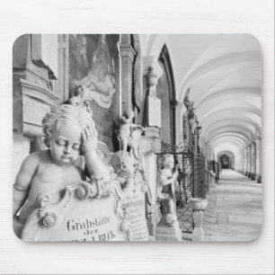 Europe, Austria, Salzburg. Cherub and monument Mouse Mat