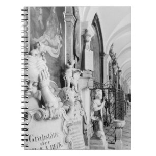 Europe, Austria, Salzburg. Cherub and monument Notebook
