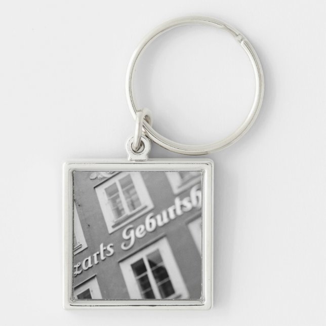Europe, Austria, Salzburg. Mozart's Birthplace 2 Key Ring (Front)