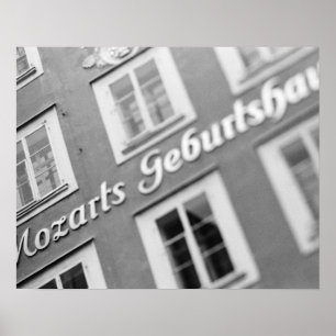 Europe, Austria, Salzburg. Mozart's Birthplace 2 Poster
