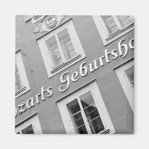 Europe, Austria, Salzburg. Mozart's Birthplace Magnet