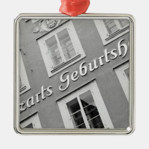 Europe, Austria, Salzburg. Mozart's Birthplace Metal Tree Decoration