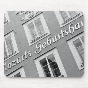 Europe, Austria, Salzburg. Mozart's Birthplace Mouse Mat