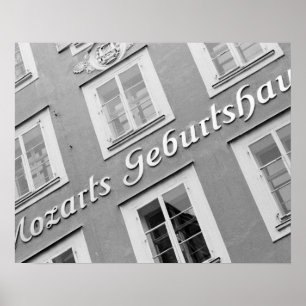 Europe, Austria, Salzburg. Mozart's Birthplace Poster