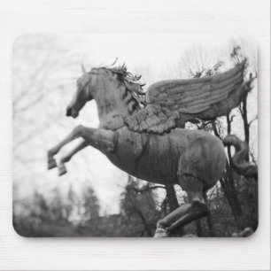Europe, Austria, Salzburg. Winged horse statue, 2 Mouse Mat