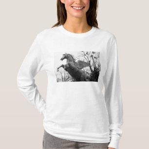 Europe, Austria, Salzburg. Winged horse statue, T-Shirt