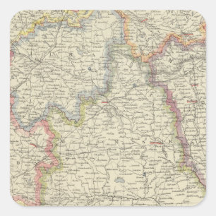 Europe, Belarus, Ukraine Square Sticker