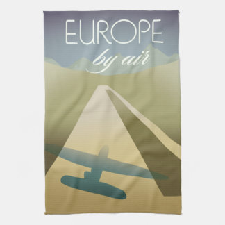 Europe By Air Tea Towel