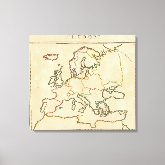 Europe by Religion Canvas Print (Front)