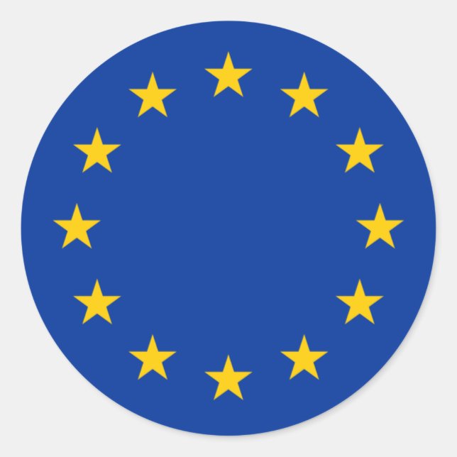 europe classic round sticker (Front)