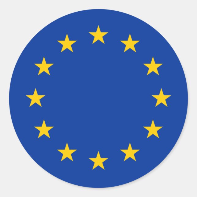 europe classic round sticker (Front)