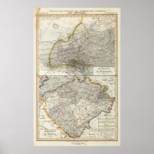 Europe Climate Map Poster