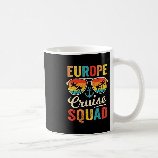 Europe Cruise Squad 2025 European Matching Family  Coffee Mug (Right)
