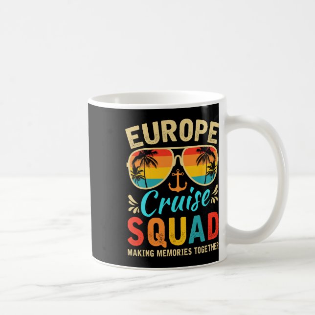 Europe Cruise Squad 2025 European Matching Family  Coffee Mug (Right)