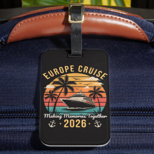 Europe Cruise Squad 2026 Family Matching Vacation Luggage Tag